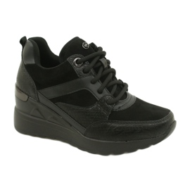 Evento Baskets Compensées Pour Femmes 21SP35-4390 Noir le noir
