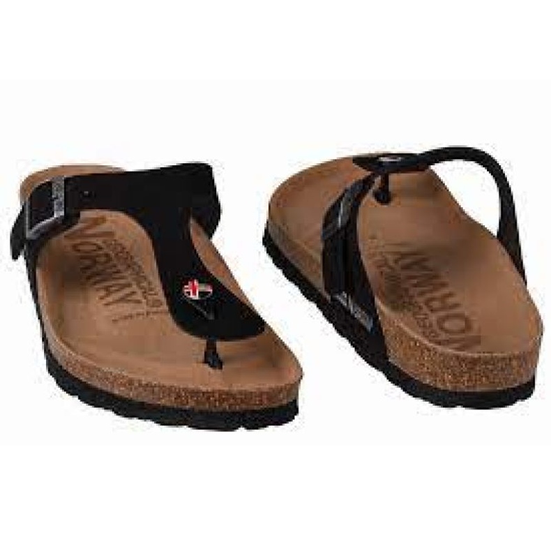 Tongs Geographical Norway Sandalias Esclavas Bios W GNW20408-01 le noir