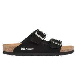 Geographical Norway Sandalias Bios Doble Hebilla tongs W GNW20409-01 le noir