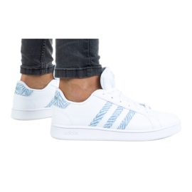Chaussures Adidas Grand Court K GV7109 blanc violet