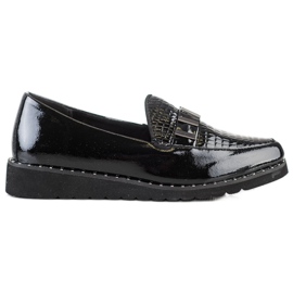 Filippo Chaussures en cuir à la mode noir