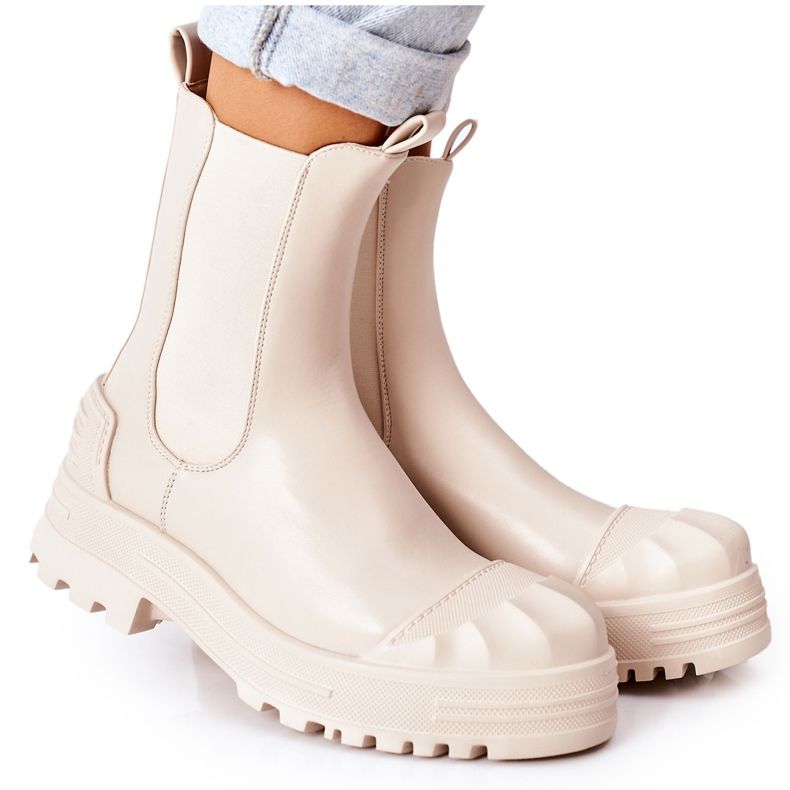 Bottes Chaudes Beige Jodhpur Boots Time Off Bottes Chaudes Beige Jodhpur Boots Time Off