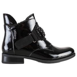 S. BARSKI Bottines S.BARSKI élégantes le noir S. BARSKI Bottines S.BARSKI élégantes le noir