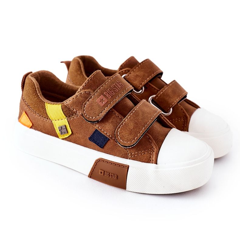 Baskets Enfant Avec Velcro Big Star II374017 Camel brun brun