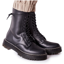 S.Barski Bottes de travail noires Corydon pour femmes