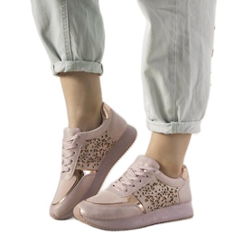 Baskets de sport roses à motif Festival ajouré Baskets de sport roses à motif Festival ajouré