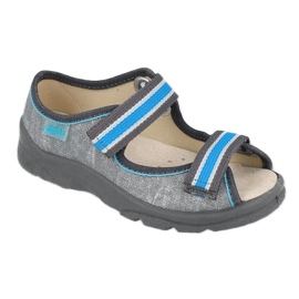 Chaussures enfant Befado 869X157 bleu gris