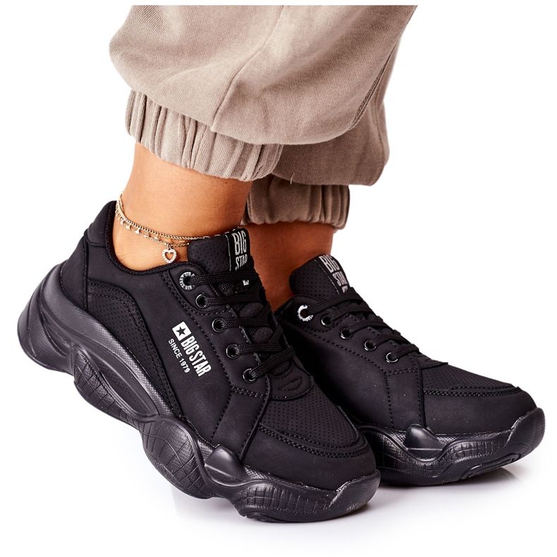 Chaussures de sport pour femmes Memory Foam Big Star II274356 Noir le noir