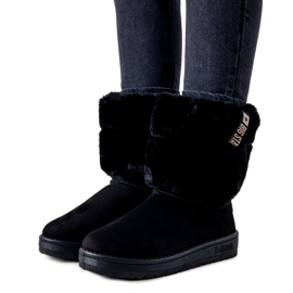 Bottes de neige Big Star noires pour femmes Drave II 274123