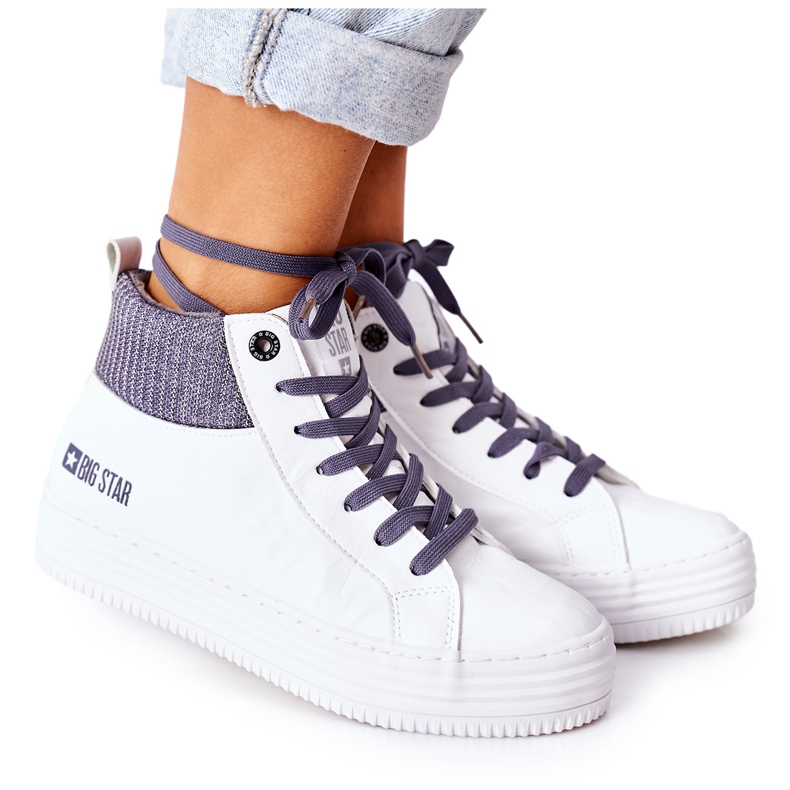 Baskets Hautes Isolées Big Star II274144 Blanc-Gris blanche Baskets Hautes Isolées Big Star II274144 Blanc-Gris blanche