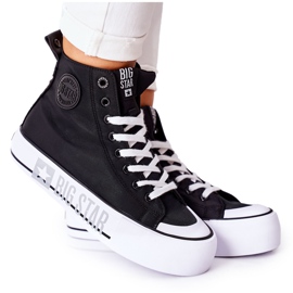 Baskets hautes On The Big Star II274012 Black Platform le noir
