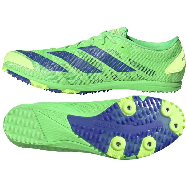 Chaussures à crampons Adidas Adizero Xcs FZ2481 vert