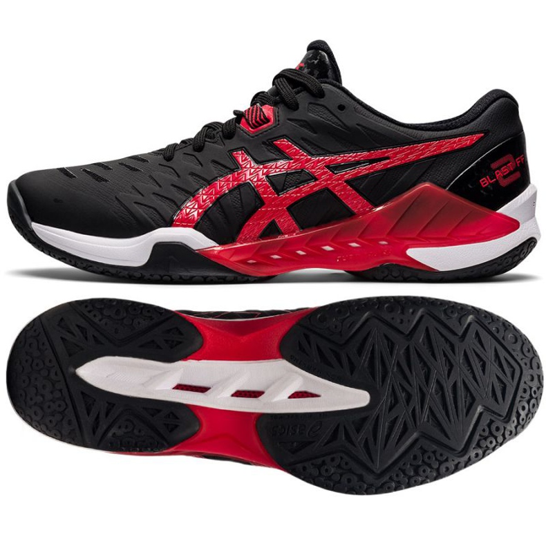 Chaussures de handball Asics Blast Ff 2 M 1071A044 002 le noir le noir