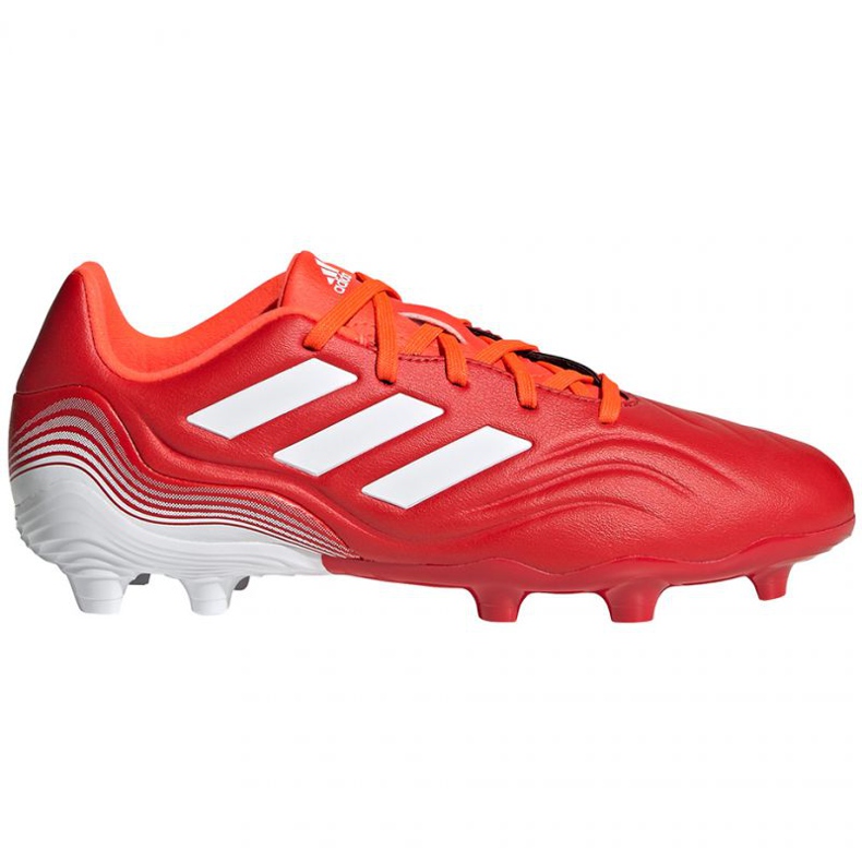 Chaussures de foot Adidas Copa Sense.3 Fg Jr FY6153 rouge oranges et rouges Chaussures de foot Adidas Copa Sense.3 Fg Jr FY6153 rouge oranges et rouges