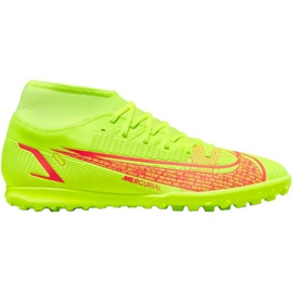 Nike Mercurial Superfly 8 Club Tf M CV0955 760 chaussures de football jaune jaunes