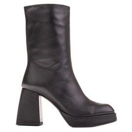 Marco Shoes Rosalia bottes sur la plate-forme noir