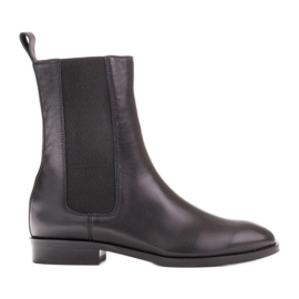 Marco Shoes Bottines Sofi Chelsea avec tige en caoutchouc noir
