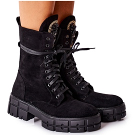 PS1 Travailleurs Chauds En Daim Avec Des Pierres Noir Hadley