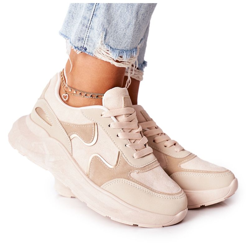 PE1 Chaussures de sport femme Baskets Beige Bethell