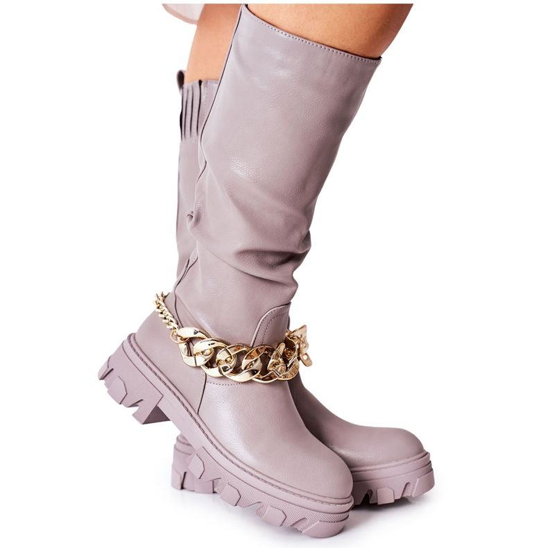 PB1 Bottes hautes Cecina grises PB1 Bottes hautes Cecina grises