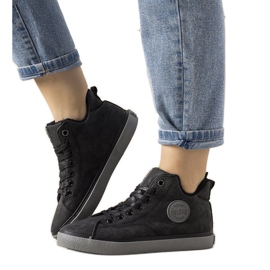 Baskets Giulia pour femme isolées noires Big Star