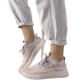 Baskets de sport transparentes grises Alicante