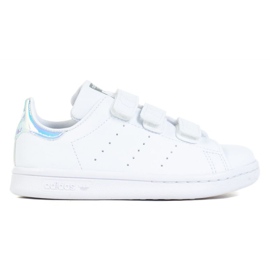 Chaussures Adidas Stan Smith Cf C Jr FX7539 blanche