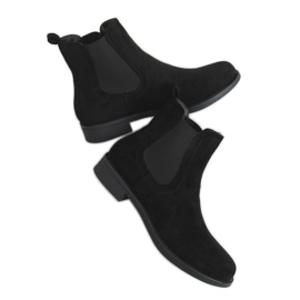 Bottines Chelsea noires classiques pour femmes MR-9 Black