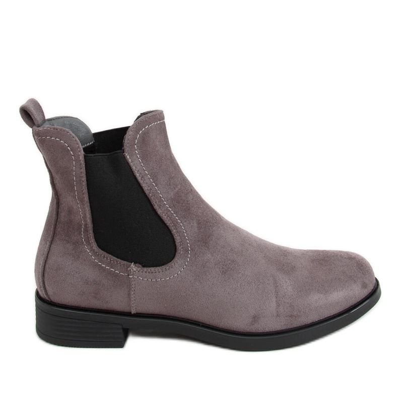 Bottines Chelsea classiques grises pour femmes MR-9 Grey
