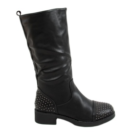 Bottes militaires noires KL-627 Noir le noir Bottes militaires noires KL-627 Noir le noir