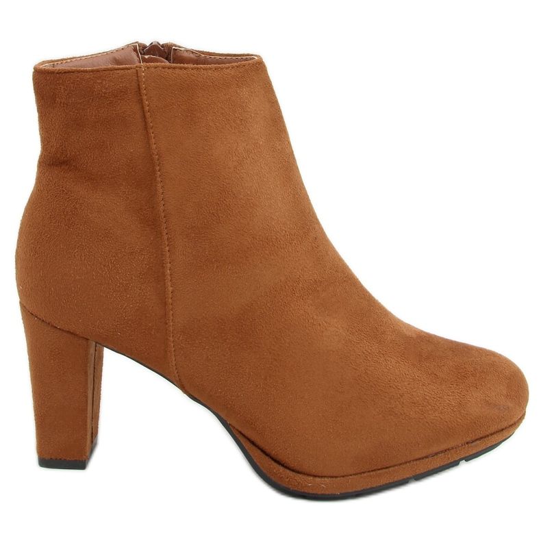 Camel F049 Bottines à talons camel brun