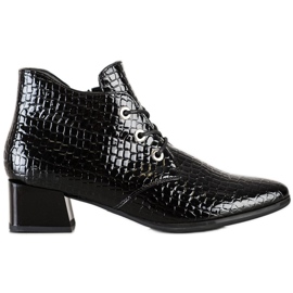 Bottines à lacets VINCEZA le noir