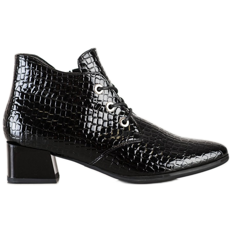Bottines à lacets VINCEZA le noir