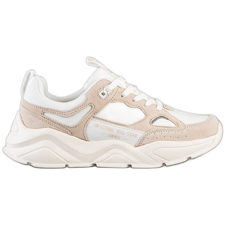 Baskets pour femmes Big Star GG274657 beige brun