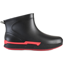 SHELOVET Galoches courtes sur la plate-forme noir