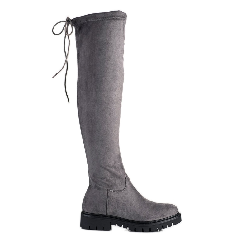 M.Daszyński Bottes de plate-forme gris