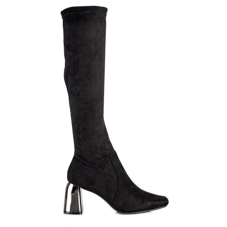 M.Daszyński Bottes élégantes à talons hauts le noir