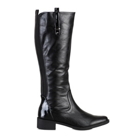 SHELOVET Bottes classiques avec cuir écologique le noir SHELOVET Bottes classiques avec cuir écologique le noir
