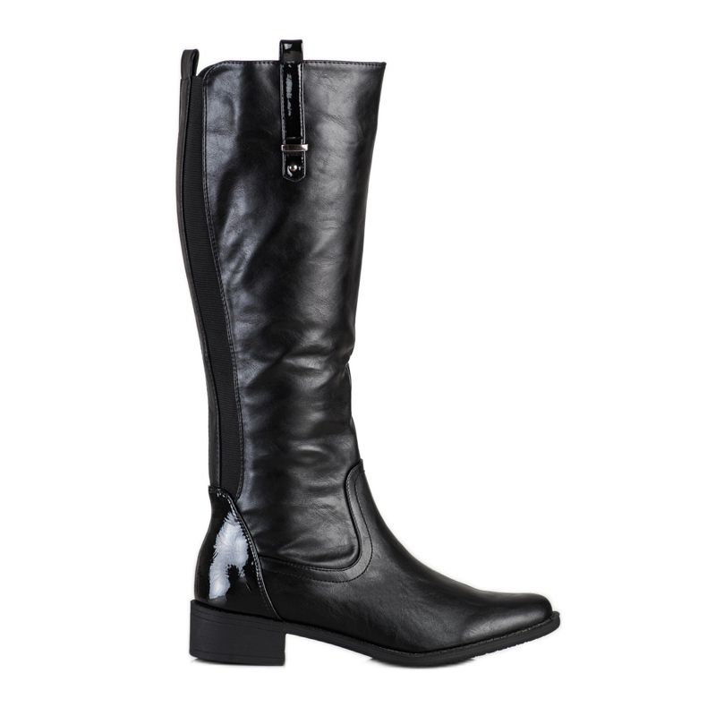 SHELOVET Bottes classiques avec cuir écologique le noir SHELOVET Bottes classiques avec cuir écologique le noir