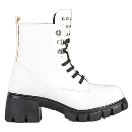 SHELOVET Travailleurs à la mode avec des goujons blanc