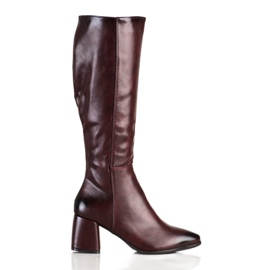 M.Daszyński Bottes Chaudes En Spitz rouge