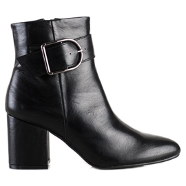 SHELOVET Bottes Classiques Avec Boucle le noir