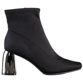 M.Daszyński Bottines élégantes à talons hauts le noir