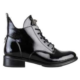 Filippo Bottines à lacets élégantes noir