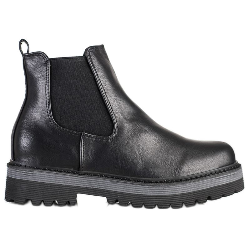 SHELOVET Bottes sur la plate-forme le noir