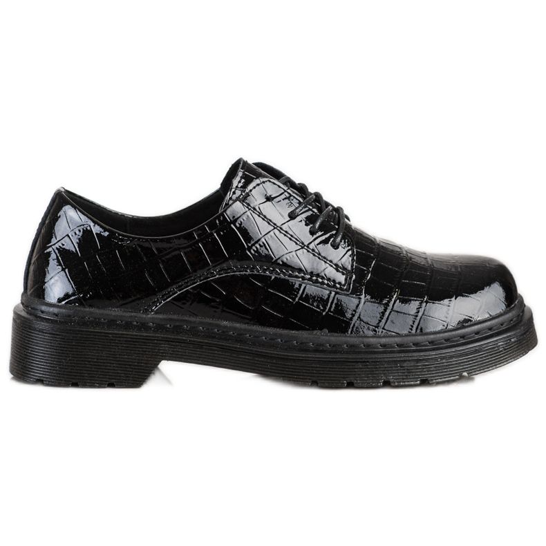 Filippo Chaussures en cuir à imprimé serpent le noir
