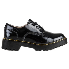 Filippo Chaussures en cuir à lacets noir