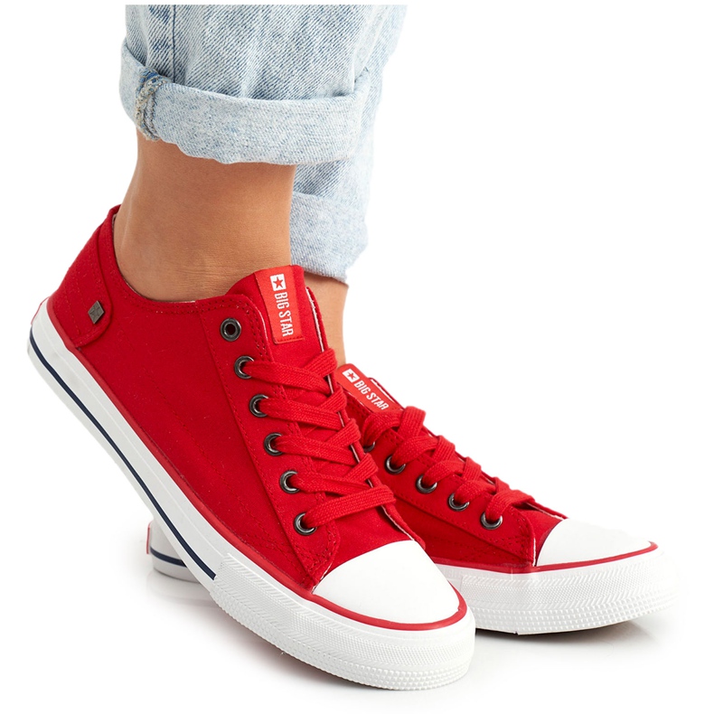 Baskets Basses Femme Big Star Rouge DD274339