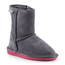 BearPaw Emma Bottes d'hiver pour tout-petits avec fermeture éclair 608TZ-903 Charcoal Pomberry gris