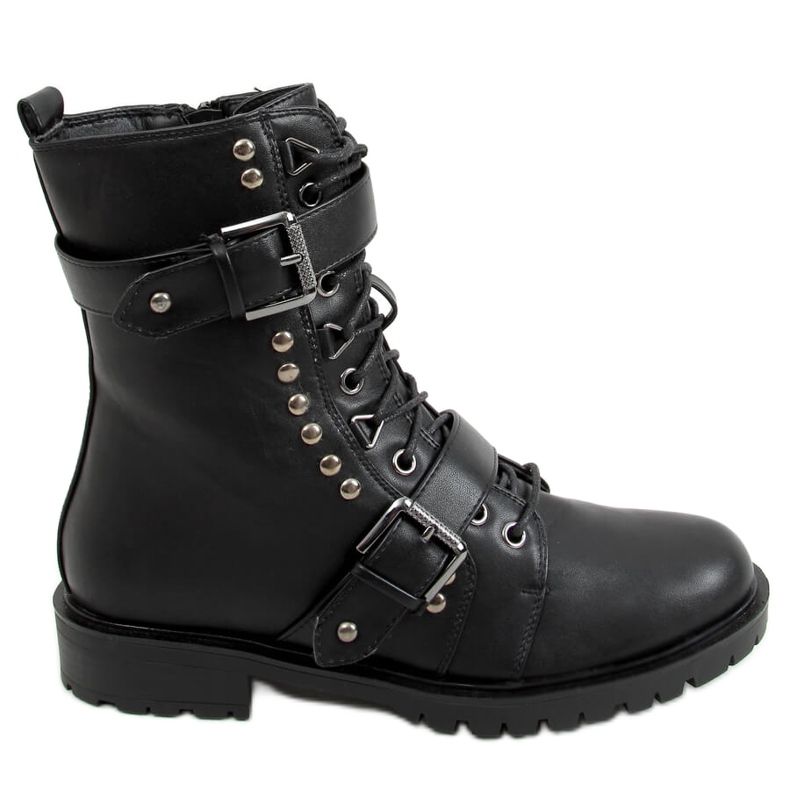 Bottes militaires noires B063-11 Noir le noir Bottes militaires noires B063-11 Noir le noir